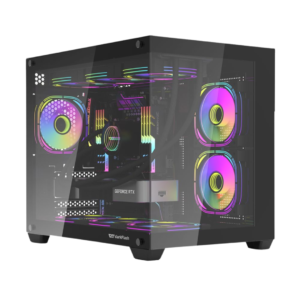 DarkFlash C285MP Exquisite M-ATX Dual Chamber Case