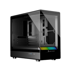 Jungle Leopard MS01 MATX Case (Black)