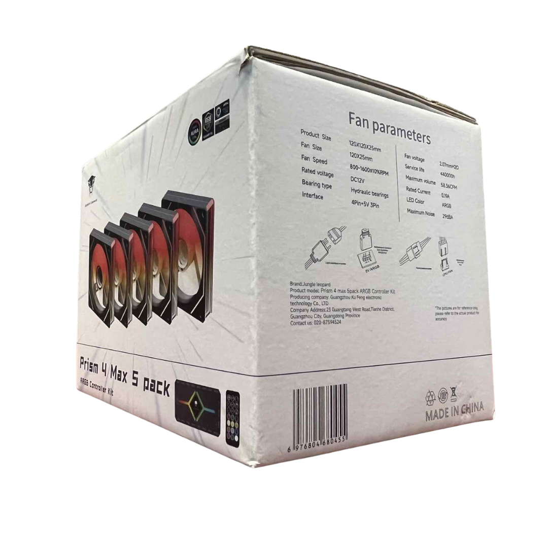 Jungle Leopard Prism 4 Max 5 Pack (BLACK) - Image 3