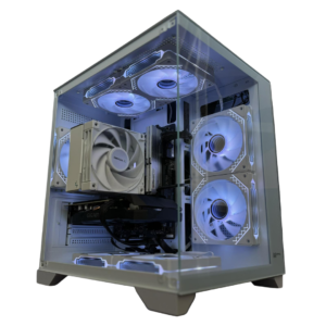 Keytech Robin Quad  Dual Chamber MATX Case (White)