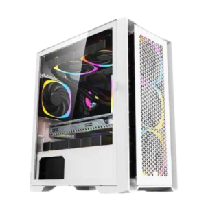 Keytech Visor Mesh MATX Case (White)