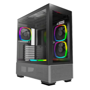 Montech Sky Two Mid Tower ATX Case | 4 ARGB Fans (Black)