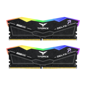 TeamGroup T-Force Delta RGB 32GB (2x16GB) 6000MHz DDR5 Desktop Memory Kit - Black